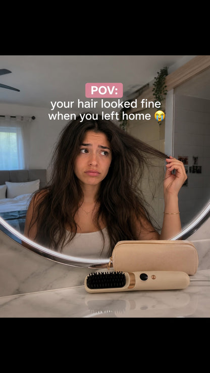 Glow & Go Cordless Heated Straightening Brush