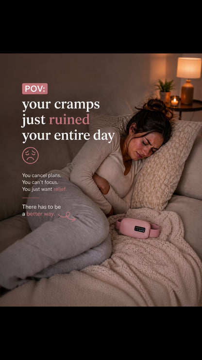 Daily Glow Period Relief Belt - Heat and Vibration Therapy